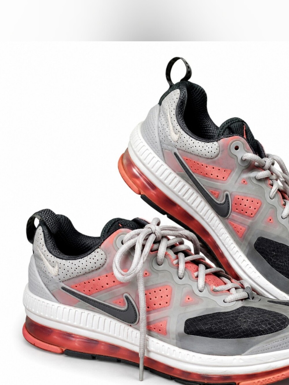 Nike Air Max+ 2009 Gray Coral Running Shoes 6Y